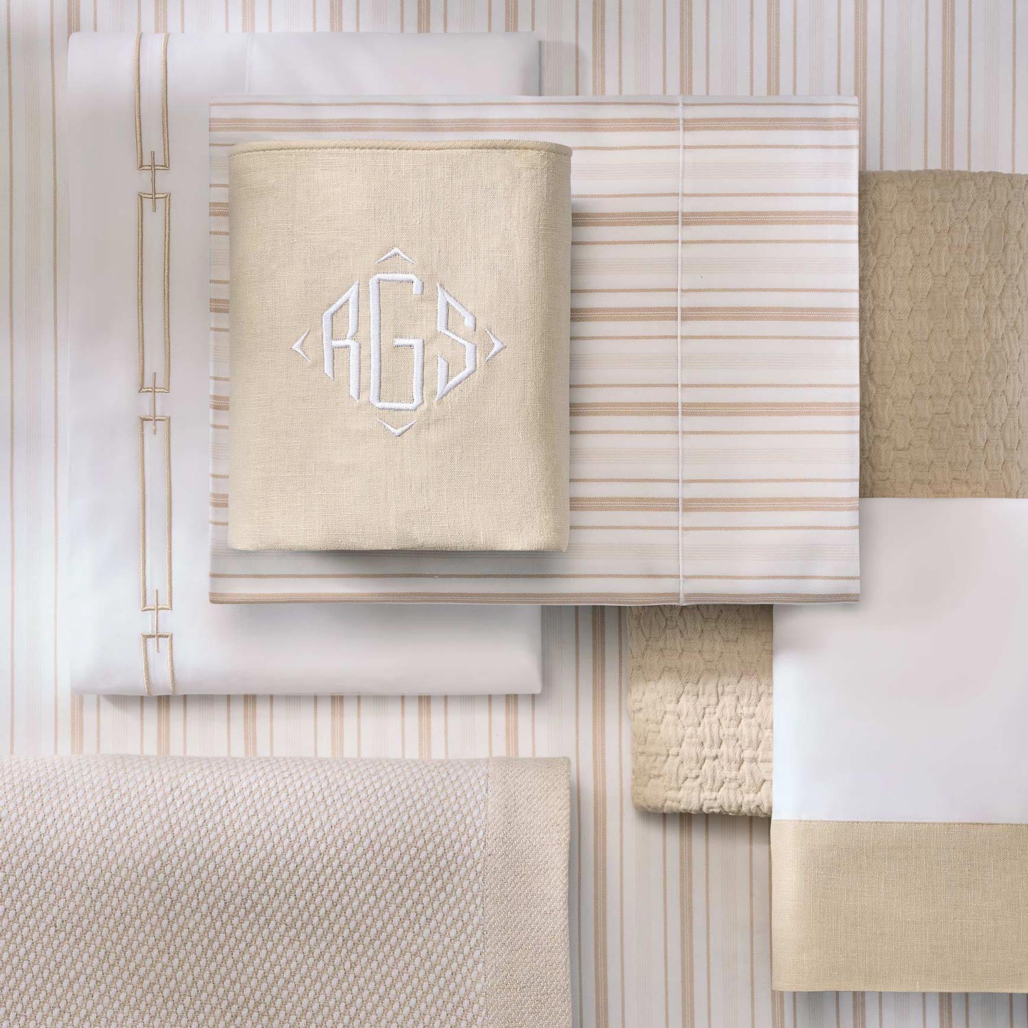 Peacock Alley Classic Shelby Stripe Duvet Set