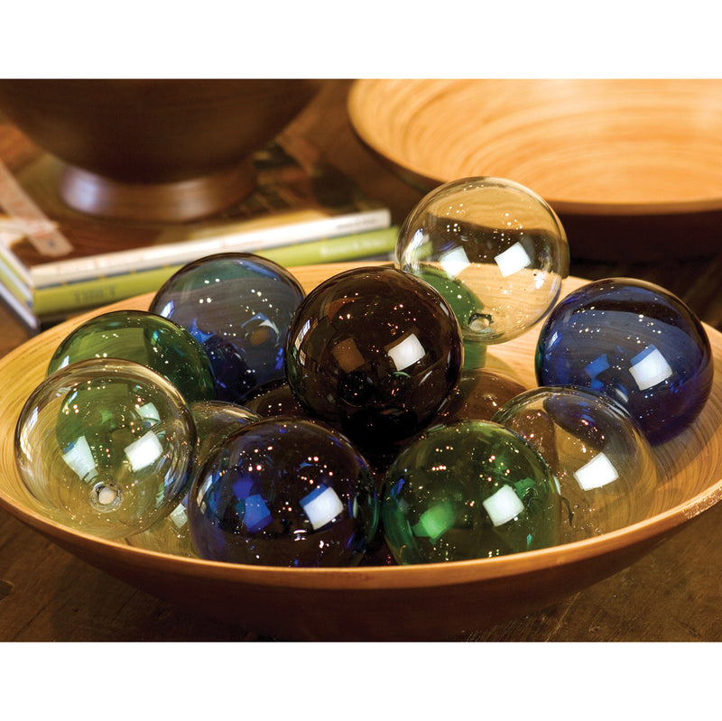 Recycled Glass Ball Set of 6