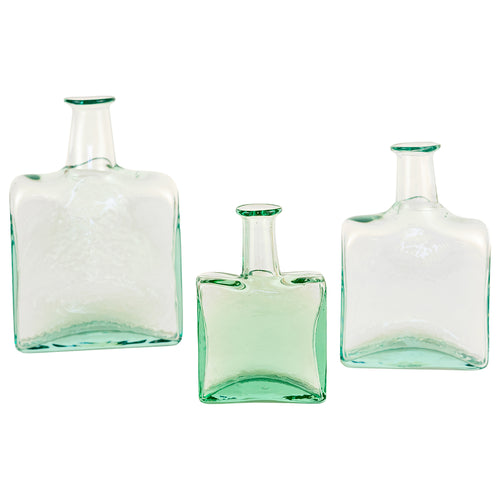 Recycled Glass Vase Set of 3
