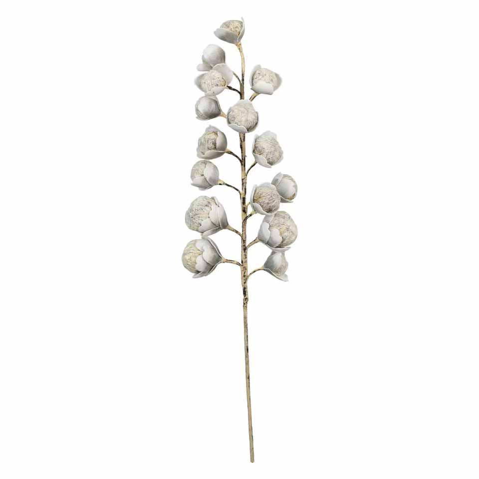 Silver Blooms Faux Plant Stem Set of 6