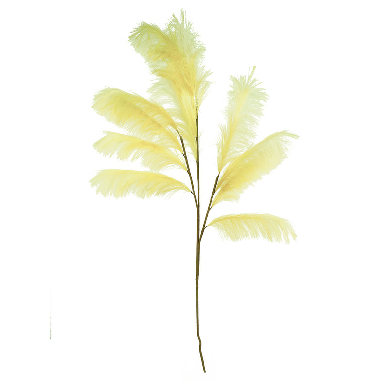 White Feather Faux Plant Stem Set of 6