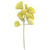 Yellow Fluted Flower Faux Plant Stem Set of 6