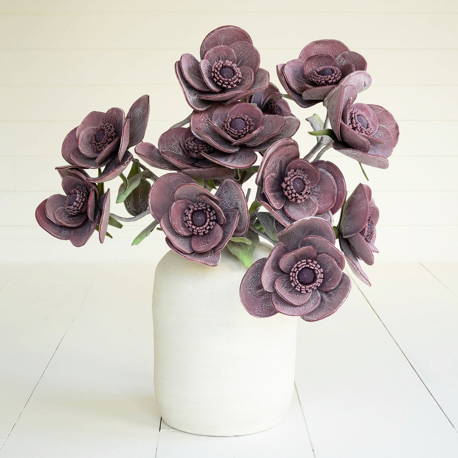 Dark Bloom Faux Plant Stem Set of 6