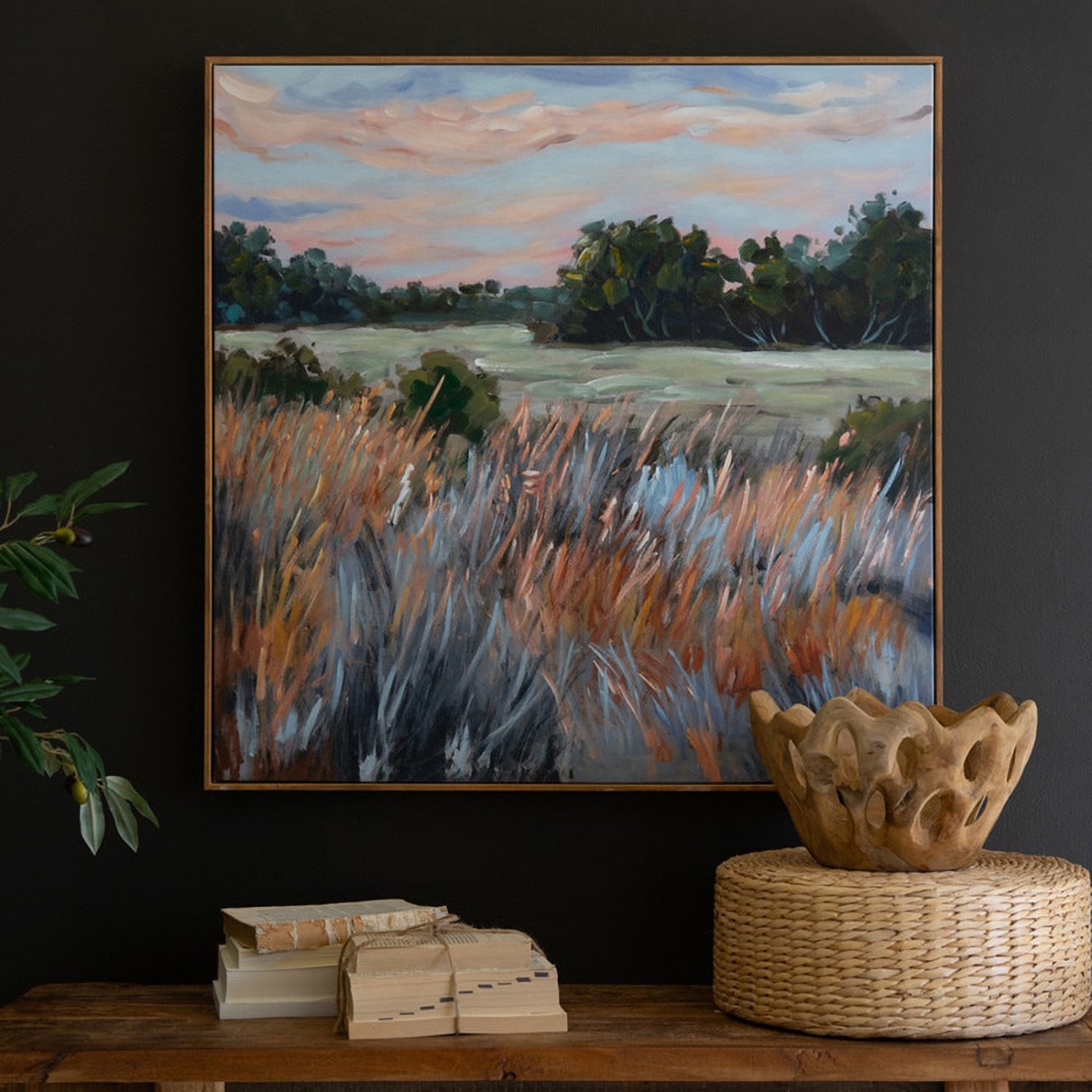 Grasslands Landscape Framed Painting