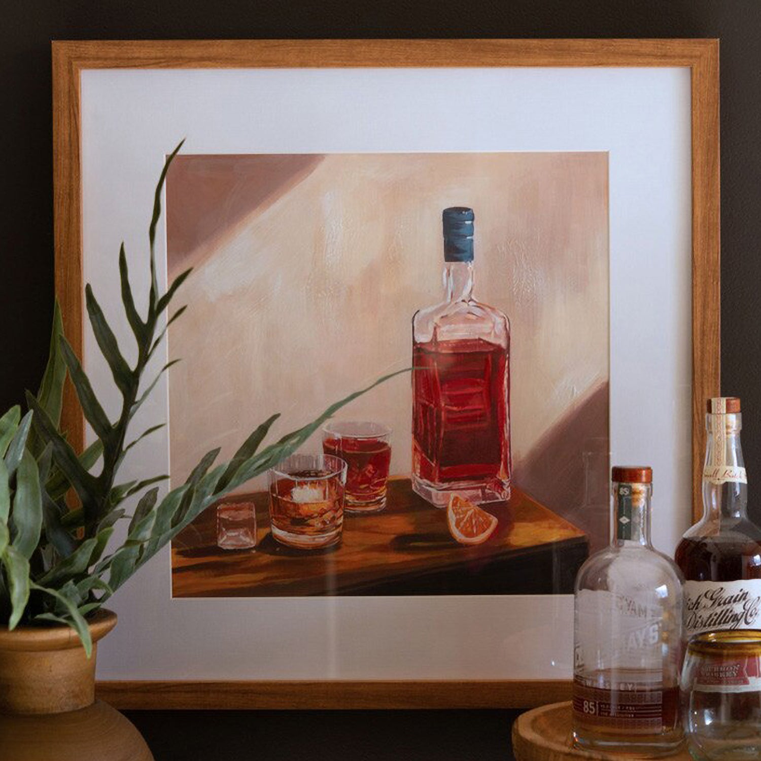 Whiskey Print  Framed Artwork