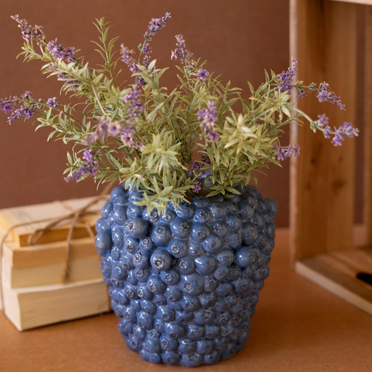 Ceramic Blueberry Vase