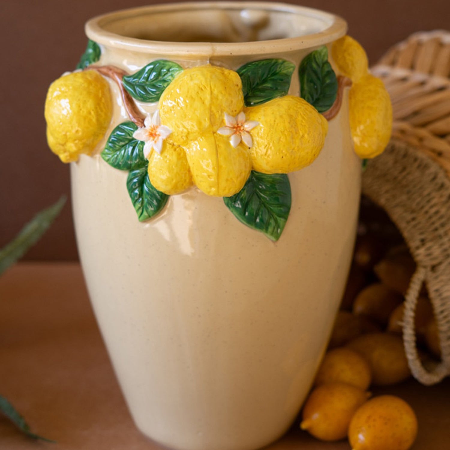 Lemons Ceramic Vase
