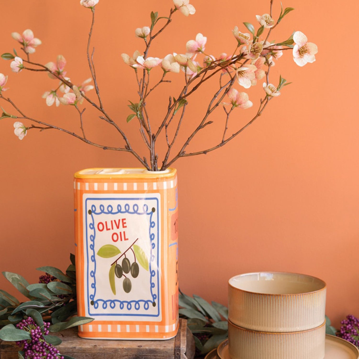 Ceramic Olive Oil Vase