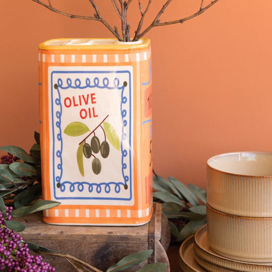 Ceramic Olive Oil Vase
