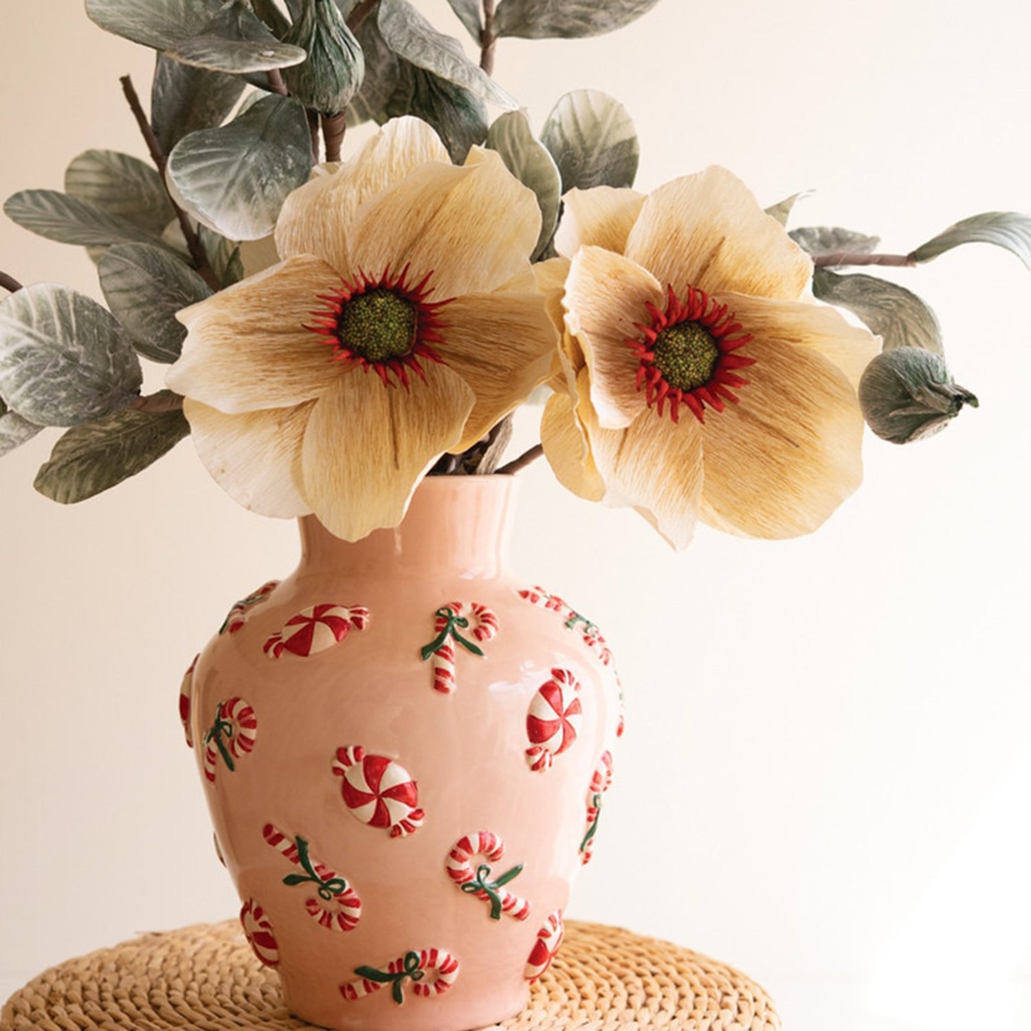 Ceramic Vase with Peppermint