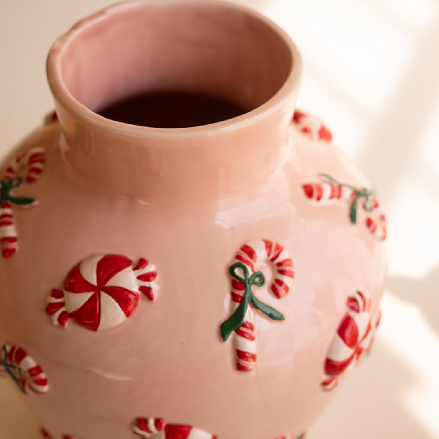 Ceramic Vase with Peppermint