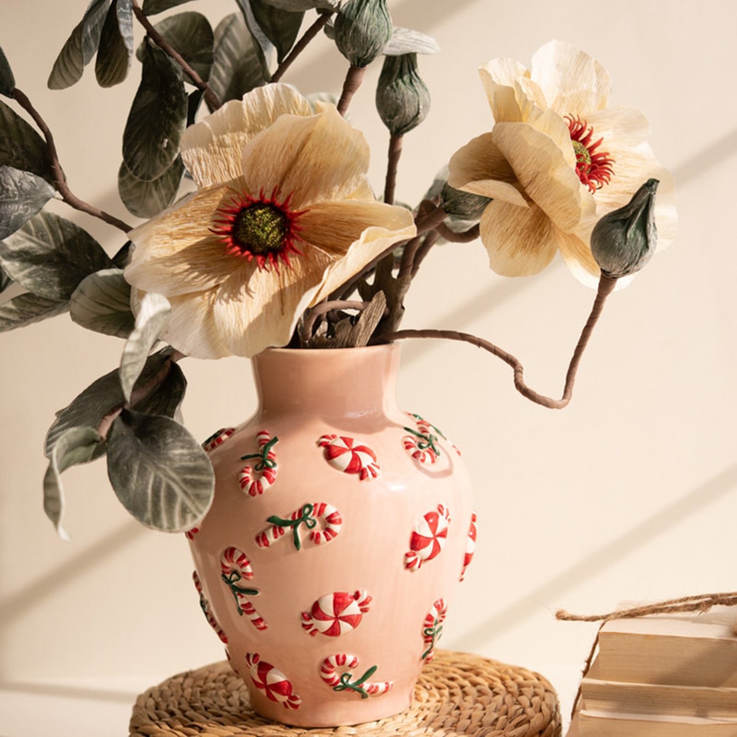 Ceramic Vase with Peppermint