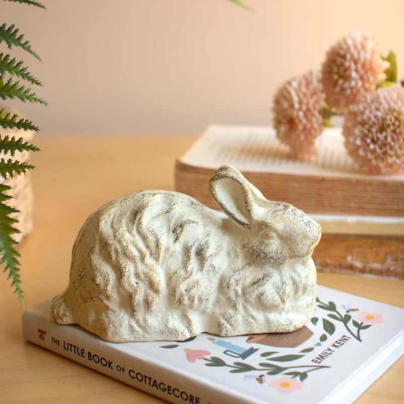 Rabbit Cast Iron Sculpture