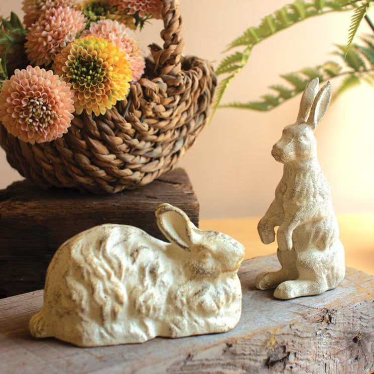 Rabbit Cast Iron Sculpture