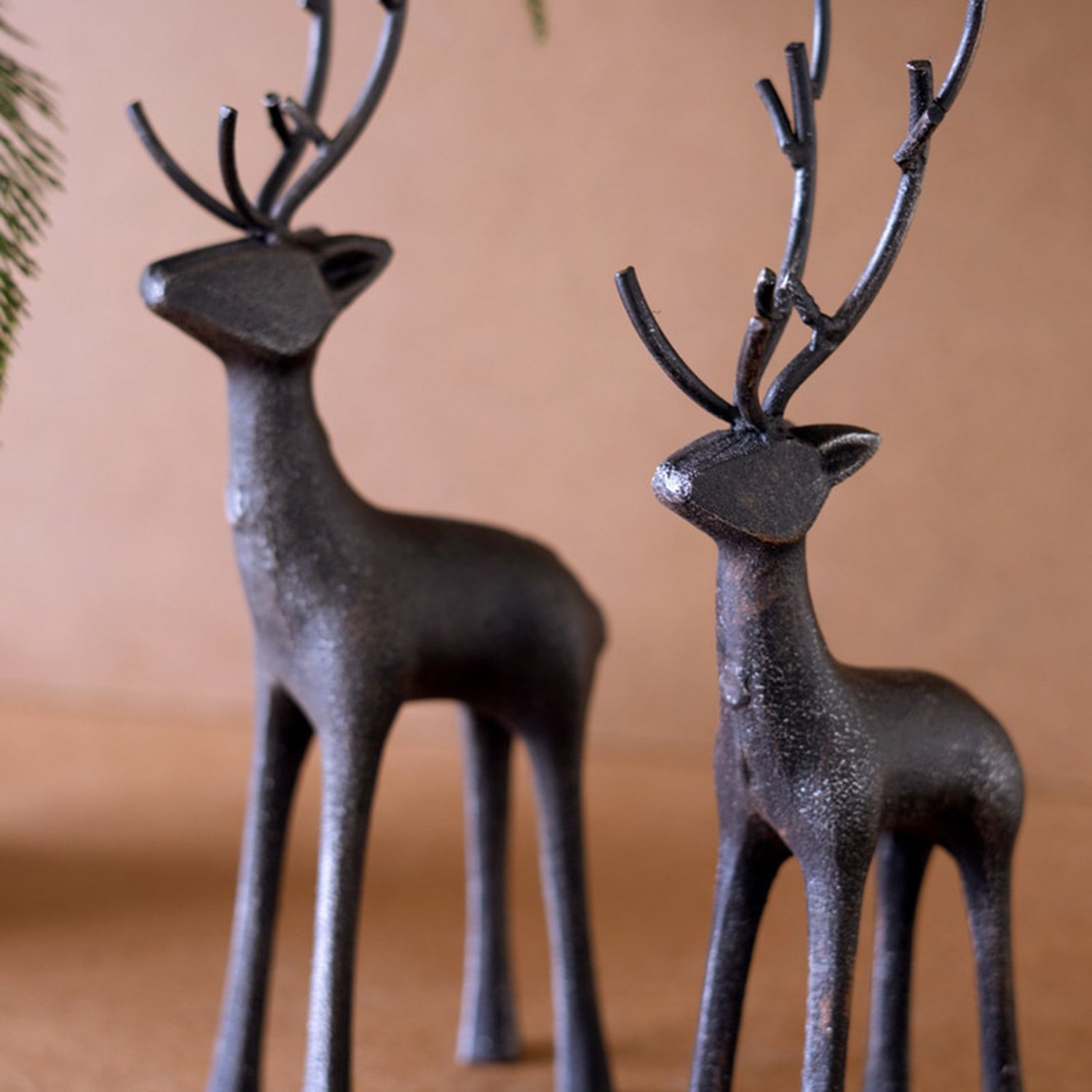 Cast Iron Reindeer Set of 2