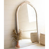Arched Carved Floor Mirror