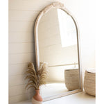 Arched Carved Floor Mirror
