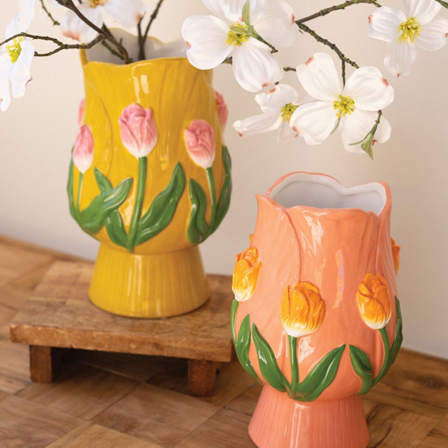 Tulip Vases Set of 2