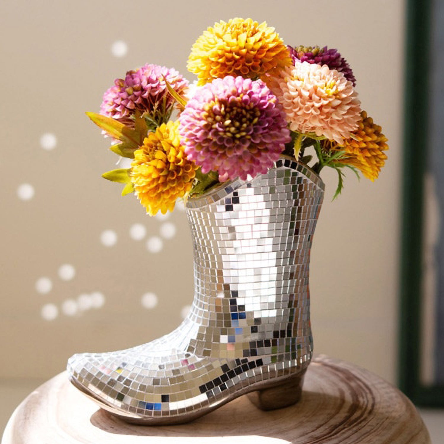Disco Boot Vase