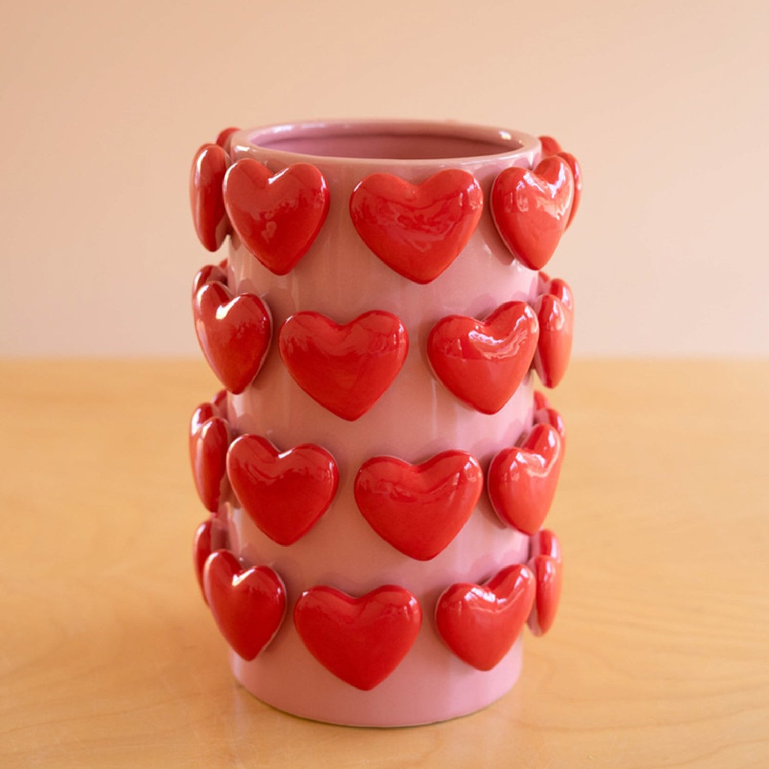 Ceramic Hearts Vase