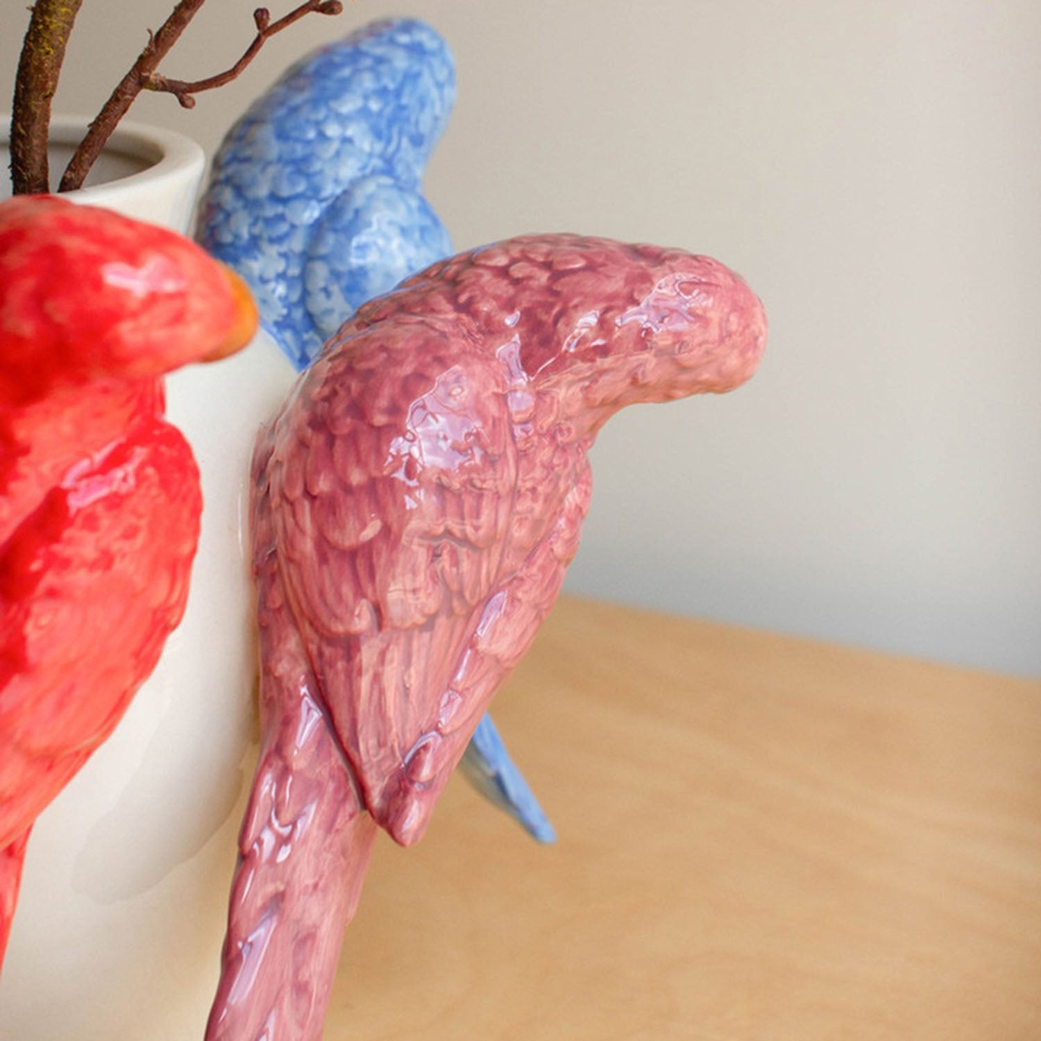 Parrots Vase