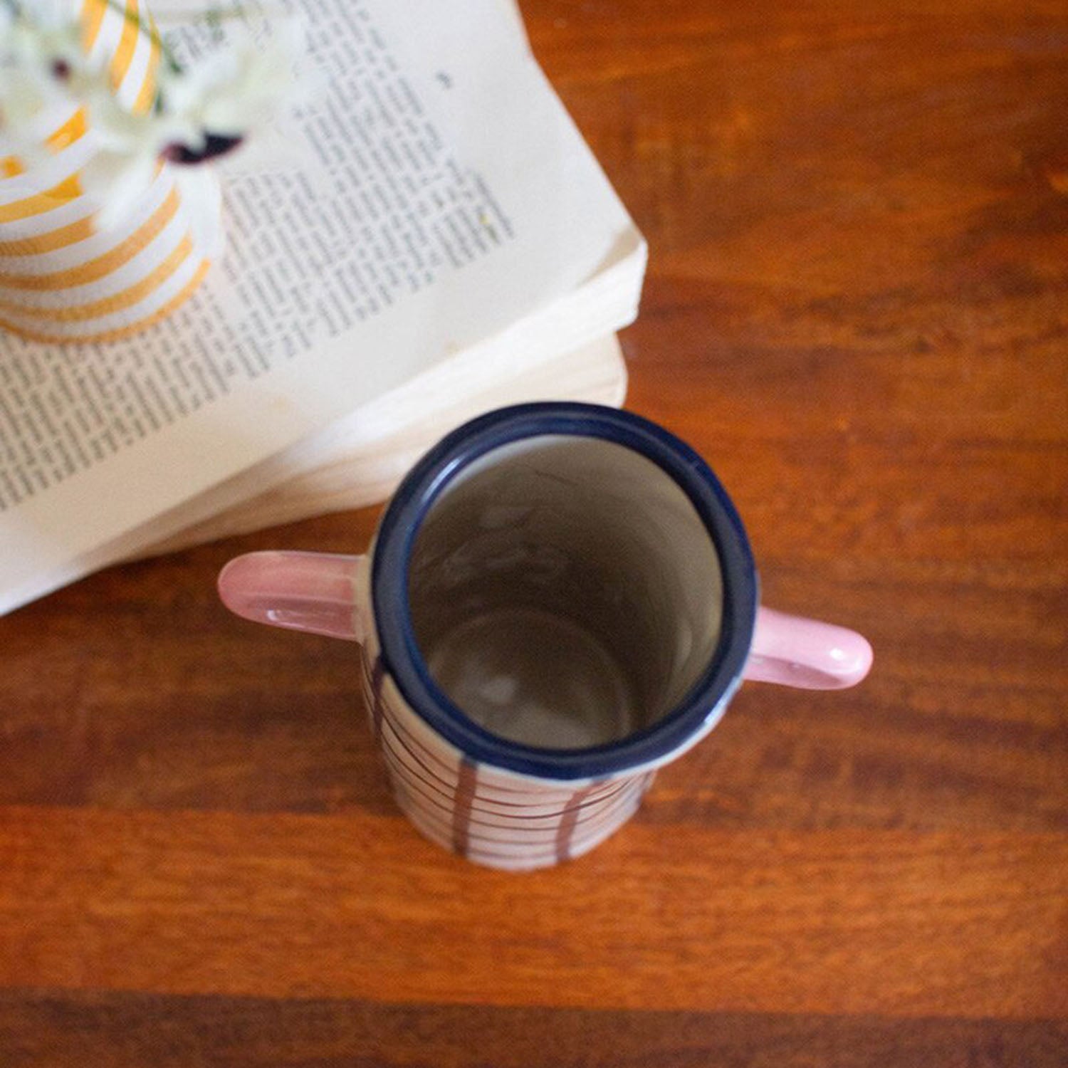 Cylinder Vase with Handles Set of 3