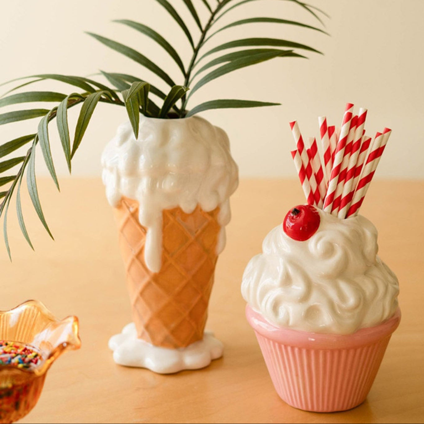 Pink Cupcake Vase