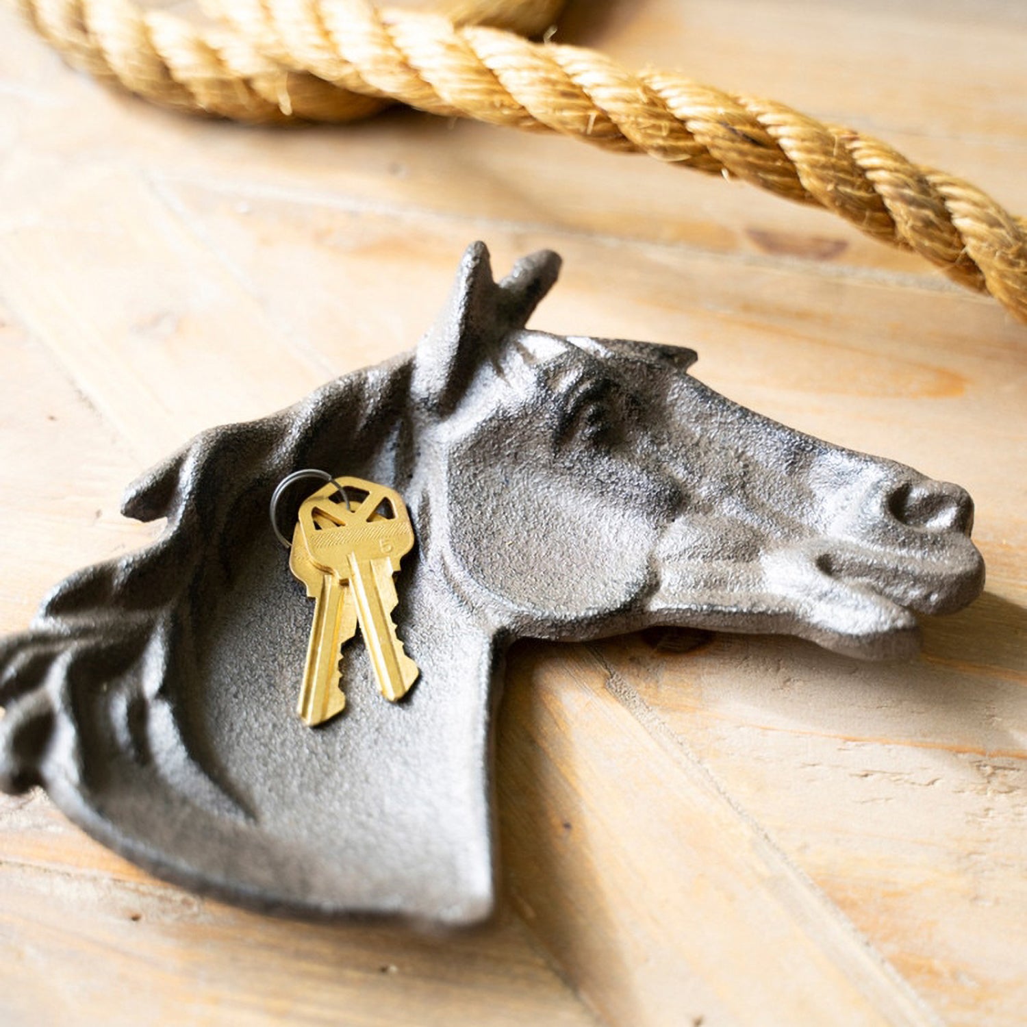 Cast Iron Horse Trinket Dish