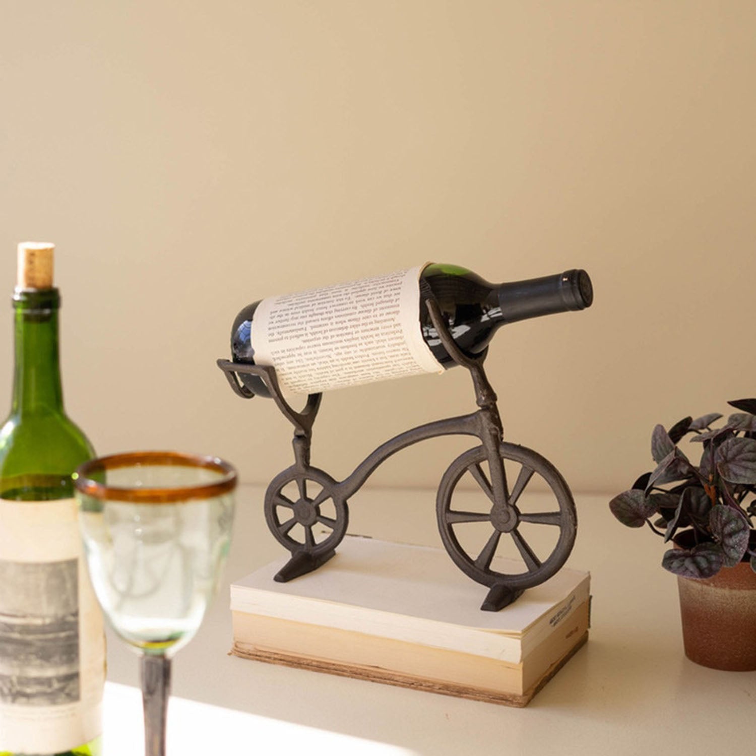 Bicycle Wine Bottle Holder