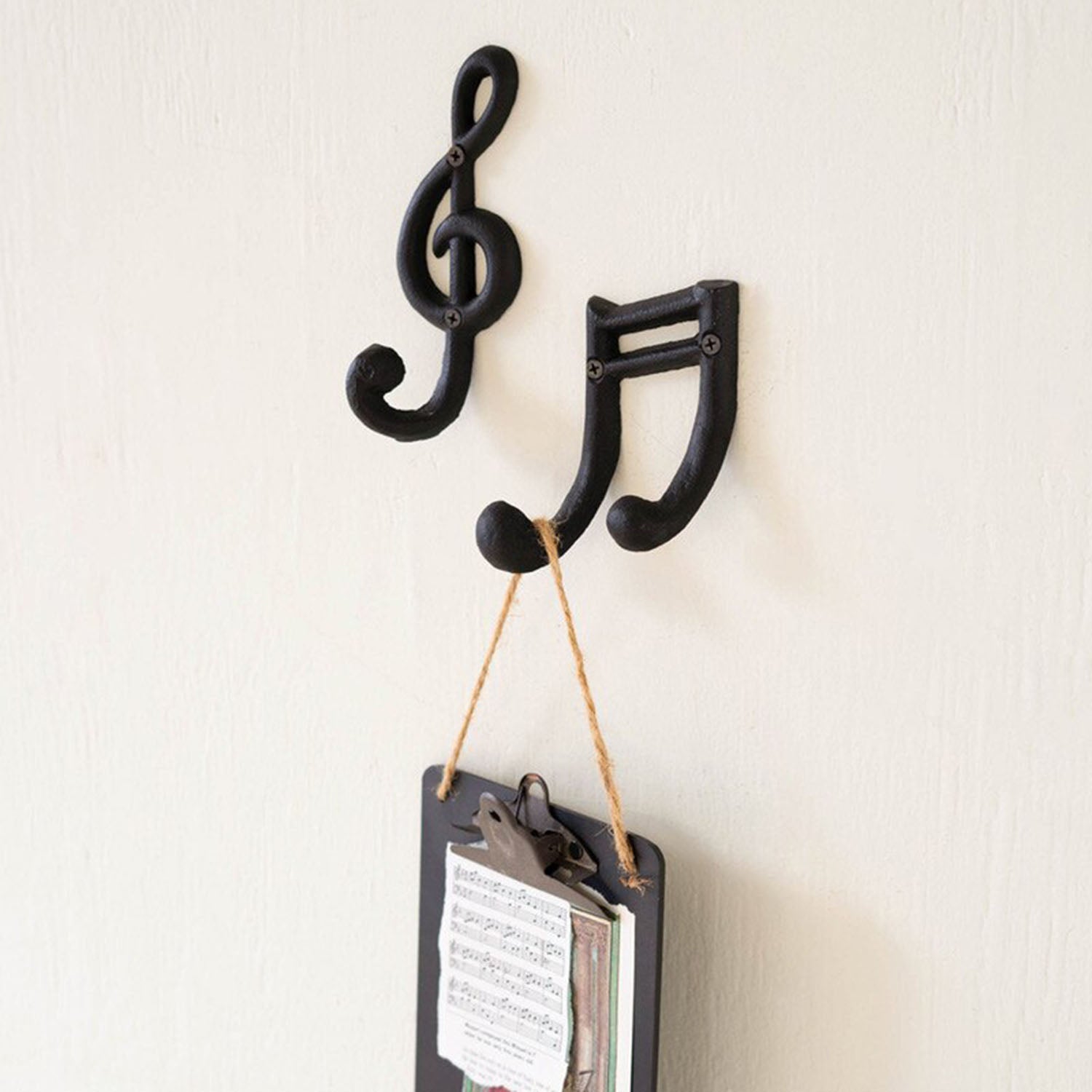 Musical Notes Hooks Set of 2