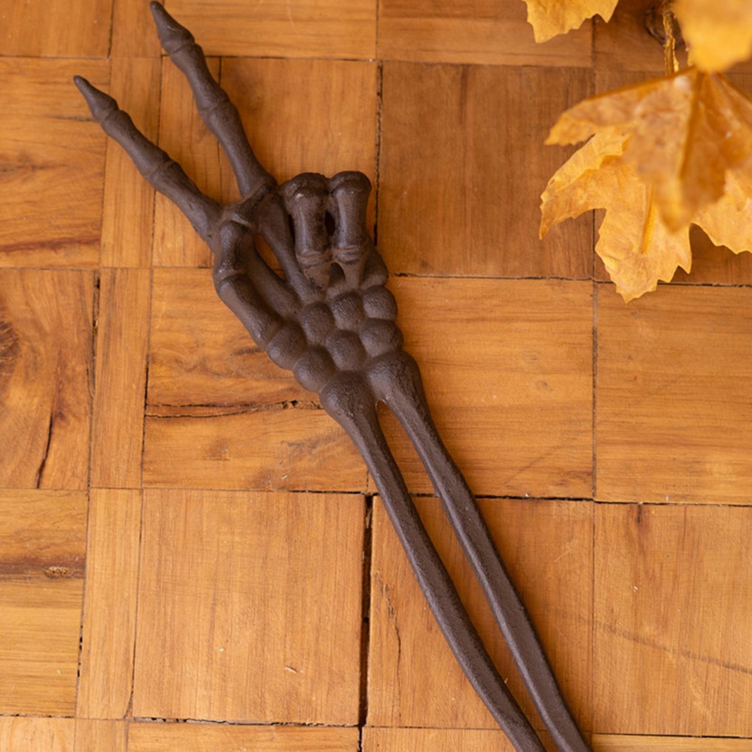 Cast Iron Skeleton Peace Arm