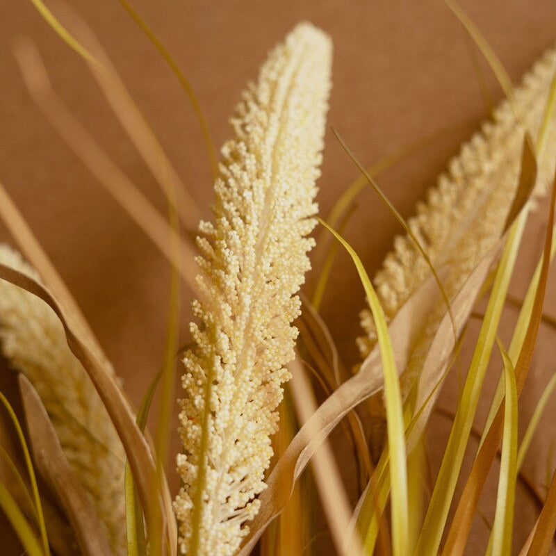 Grass Faux Plant Stem Set of 6