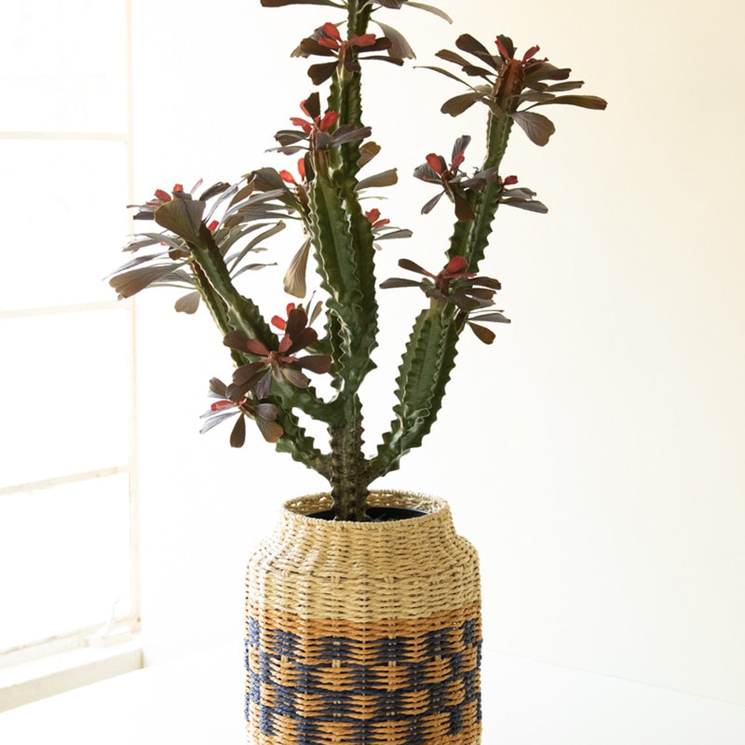 Artificial 35" Column Cactus in Plastic Pot