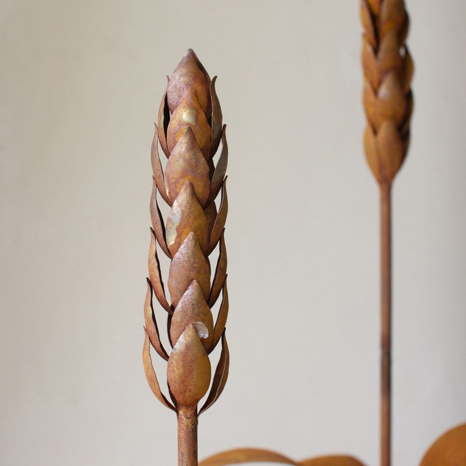 Rustic Metal Aloe Plant Set of 2
