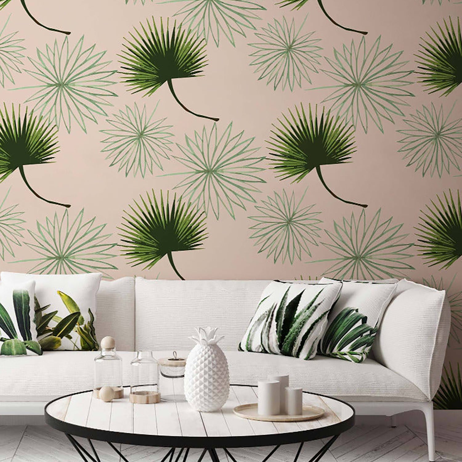 Mitchell Black Cabbage Palm Wallpaper