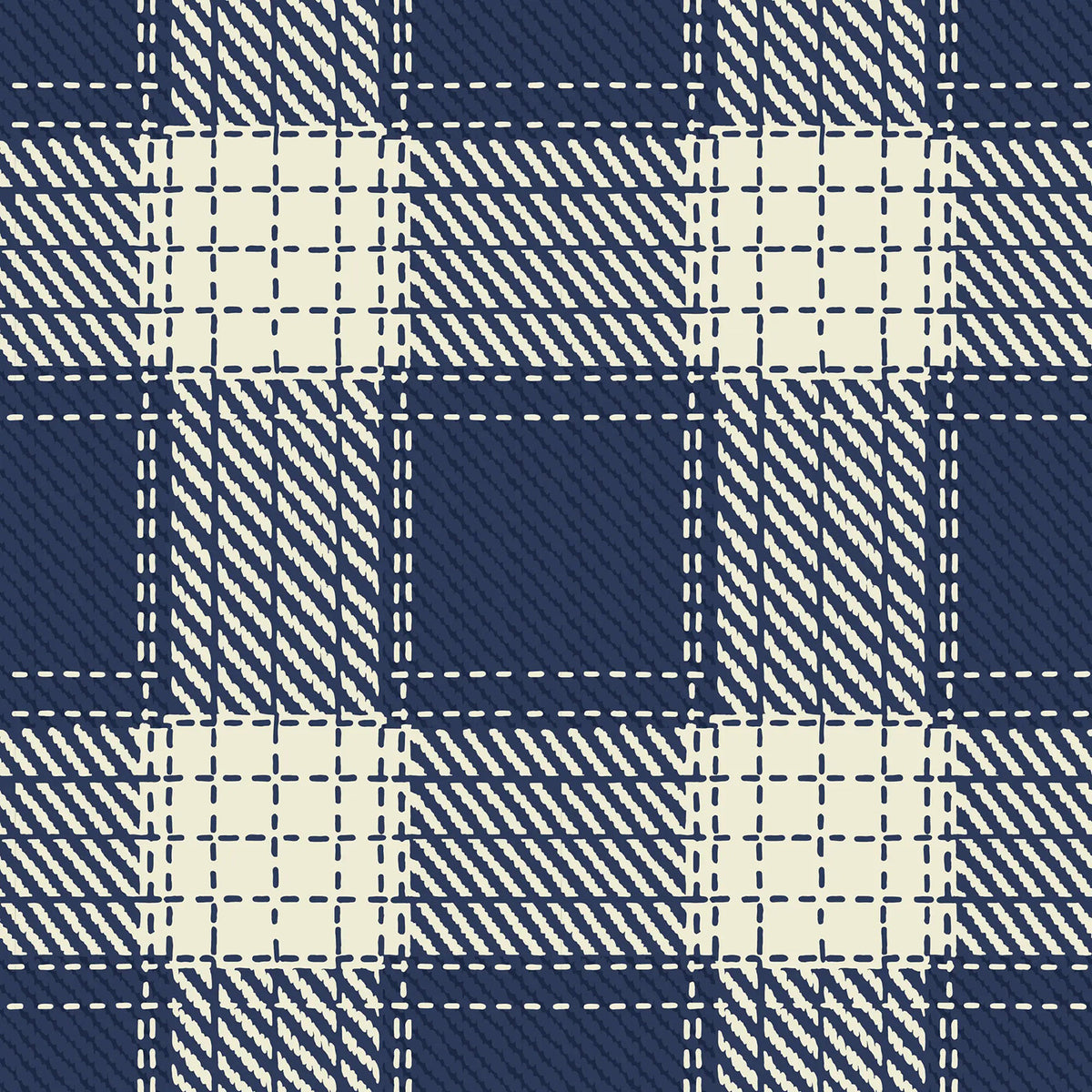 Mitchell Black Campers Plaid Wallpaper