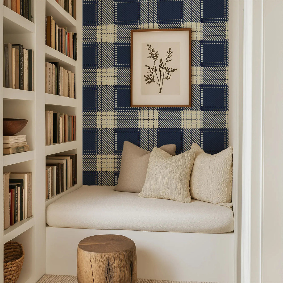 Mitchell Black Campers Plaid Wallpaper