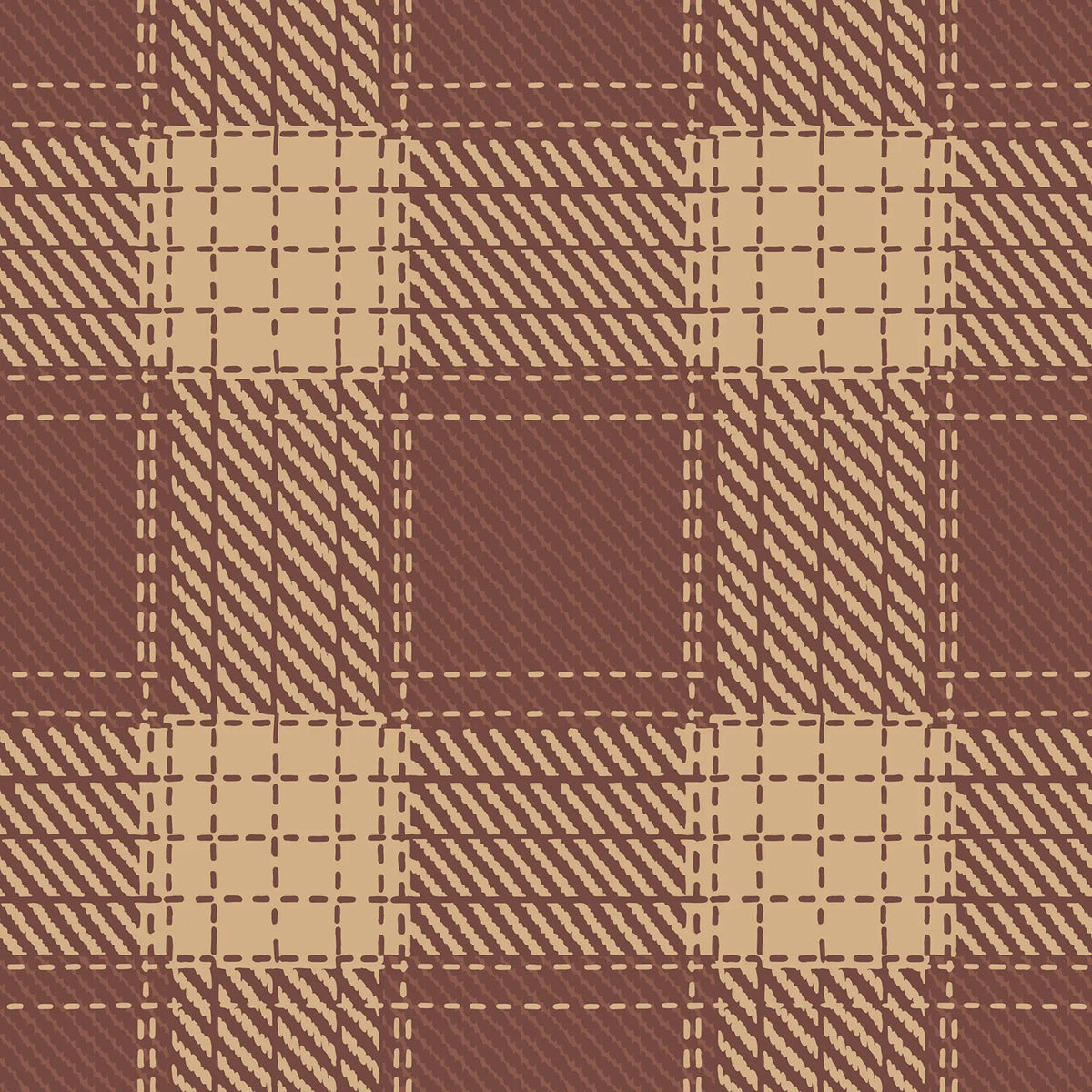 Mitchell Black Campers Plaid Wallpaper