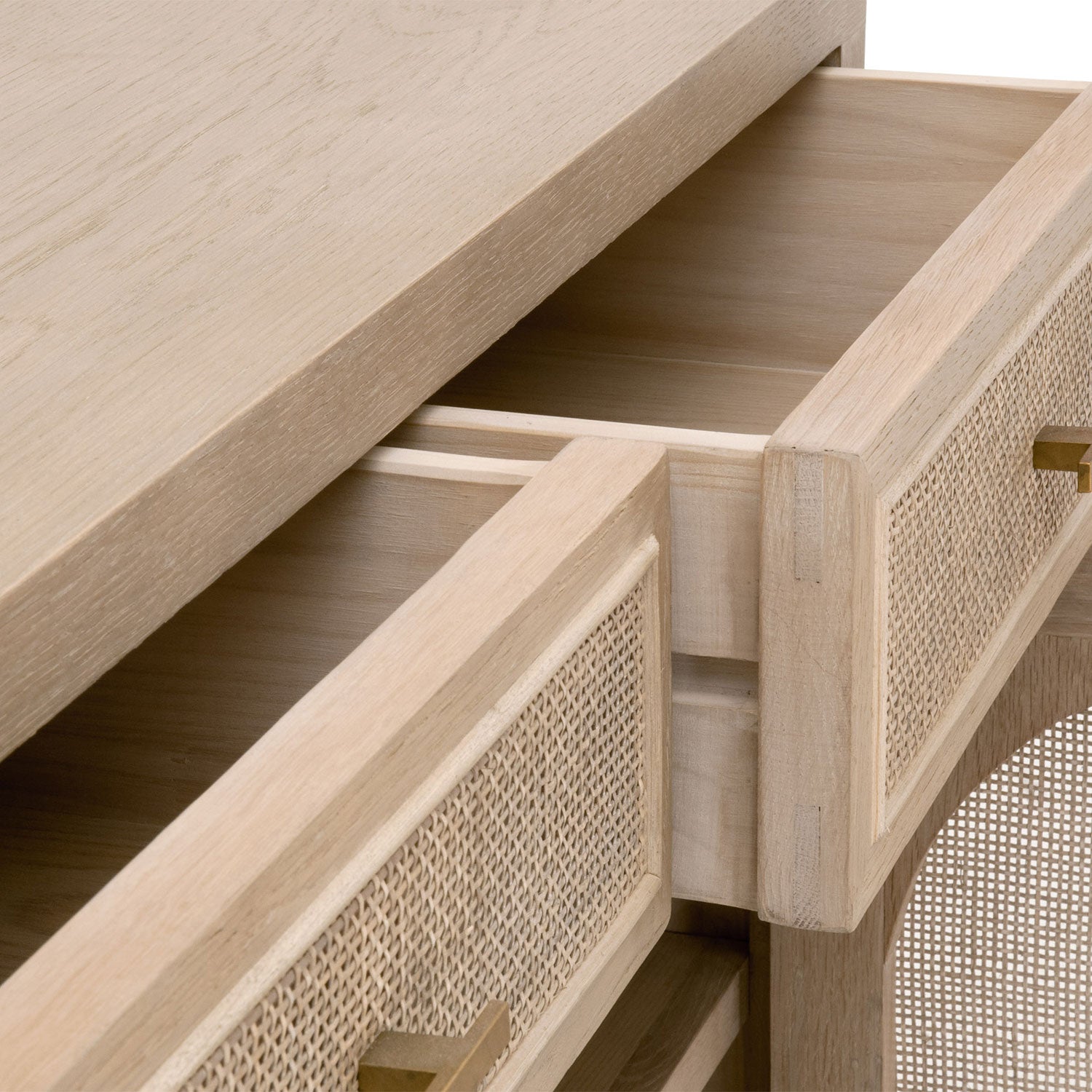 Cane Media Cabinet – Paynes Gray
