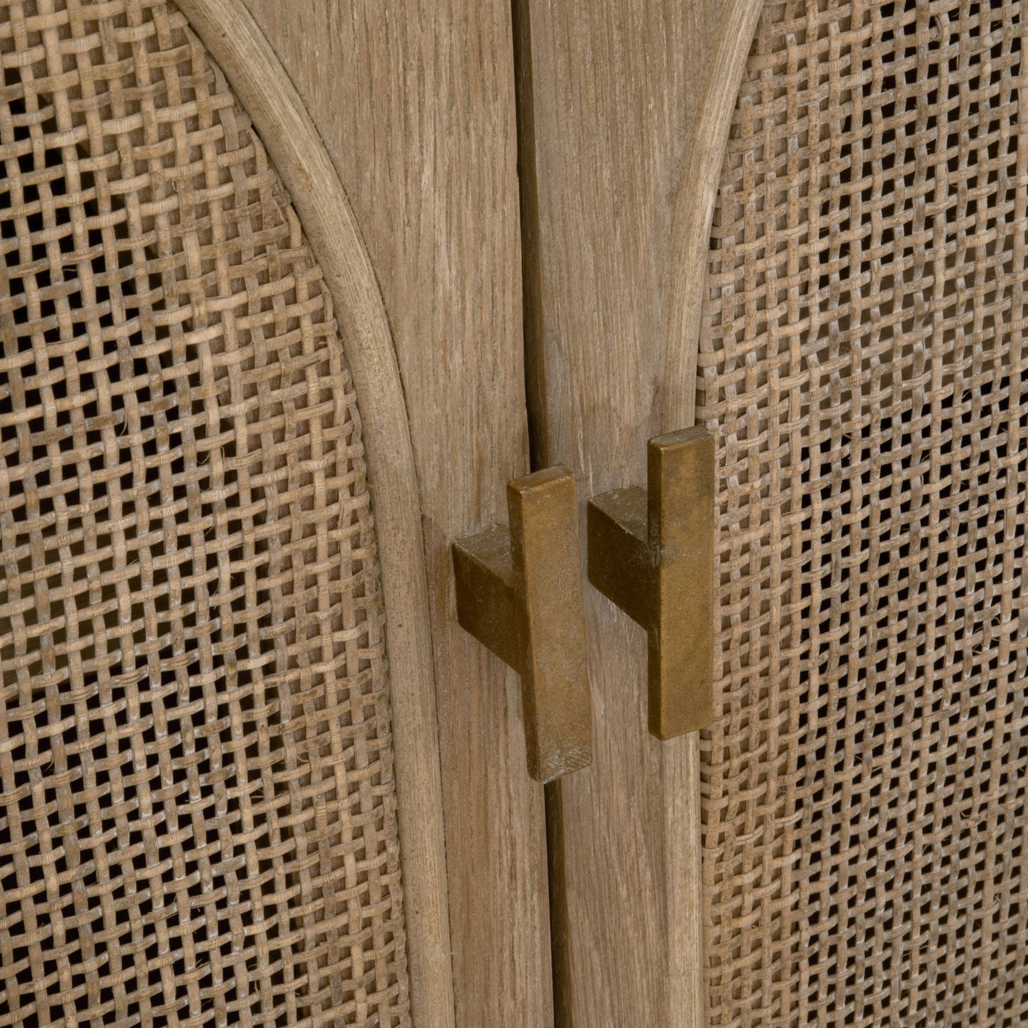 Cane Media Cabinet – Paynes Gray