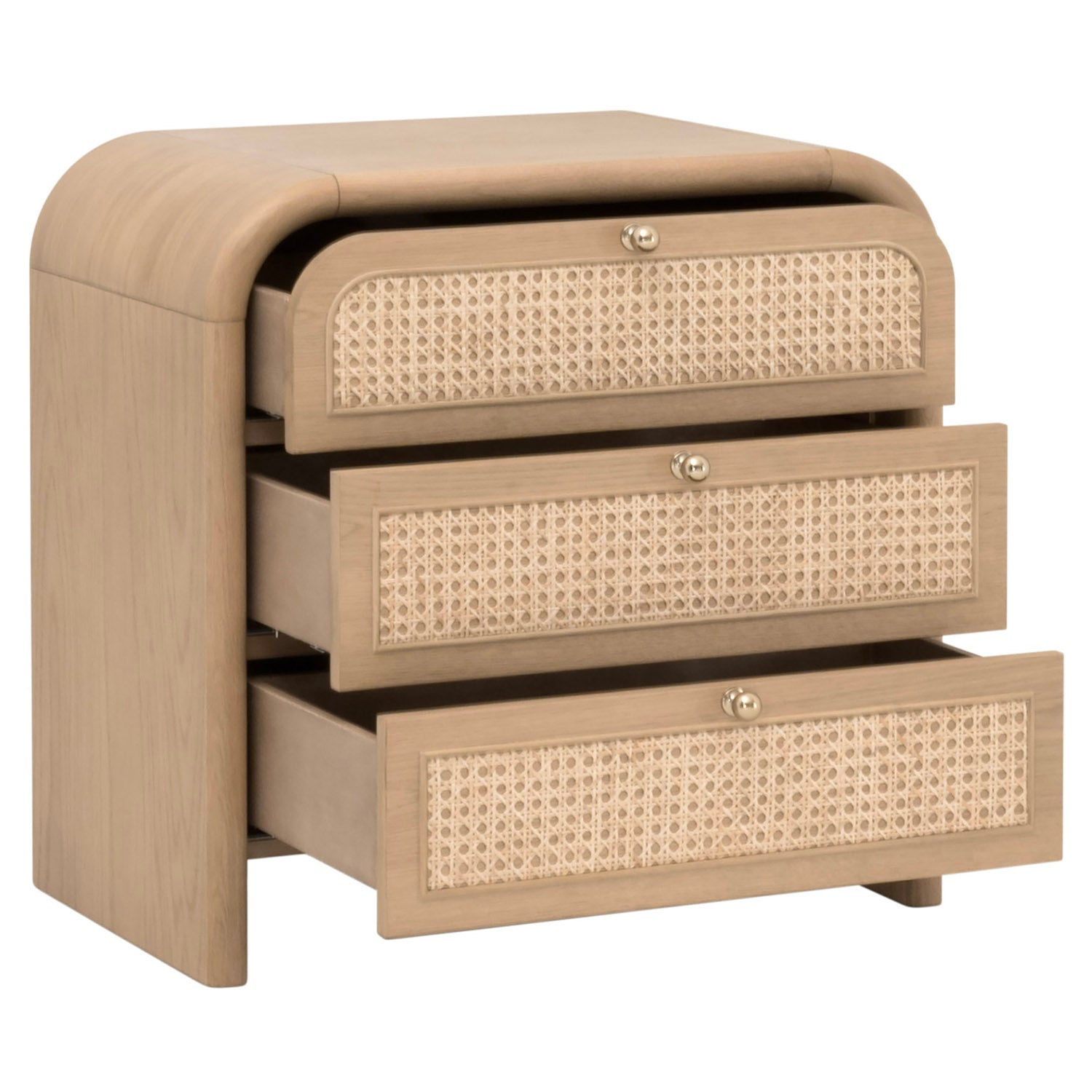 Cannes 3 Drawer Nightstand