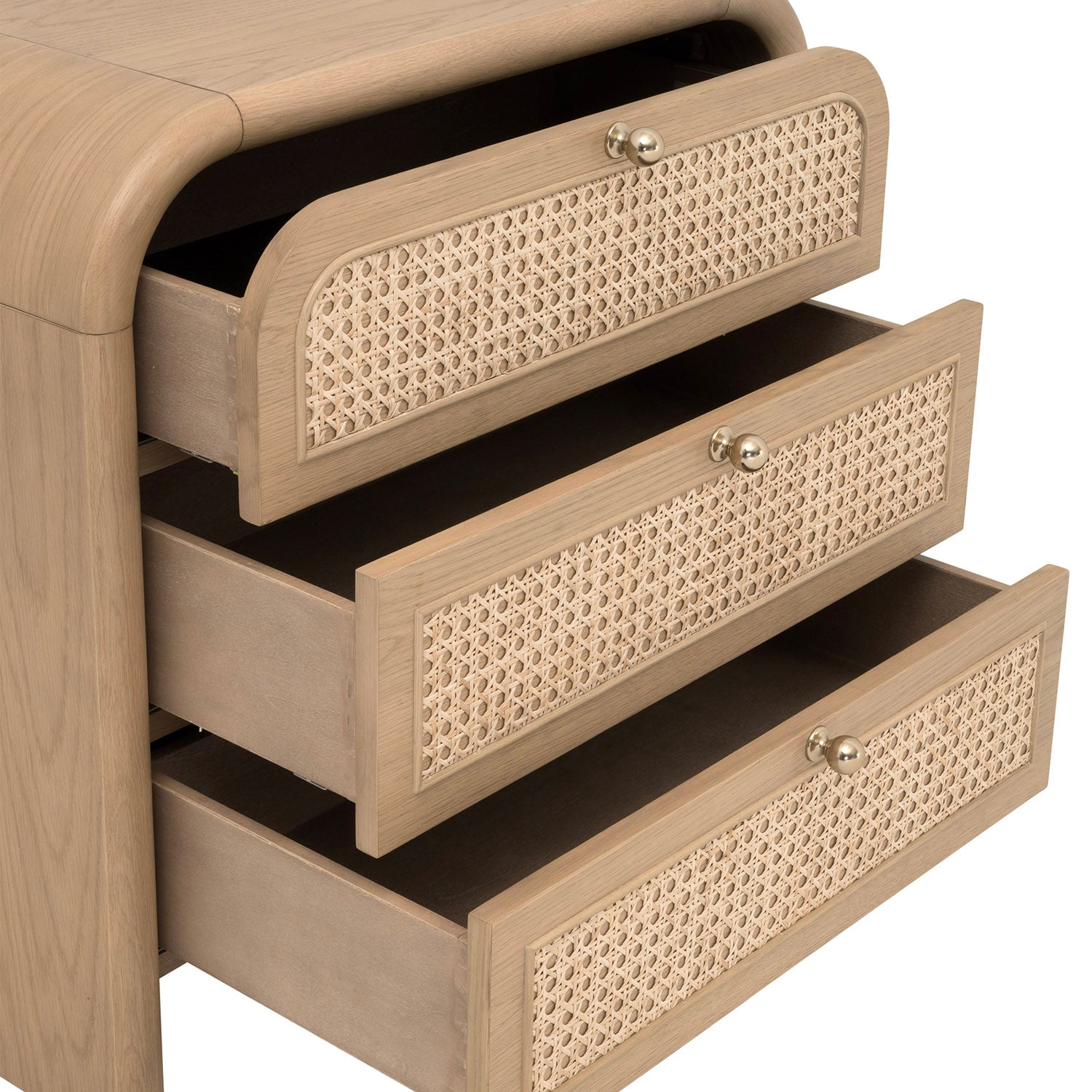 Cannes 3 Drawer Nightstand