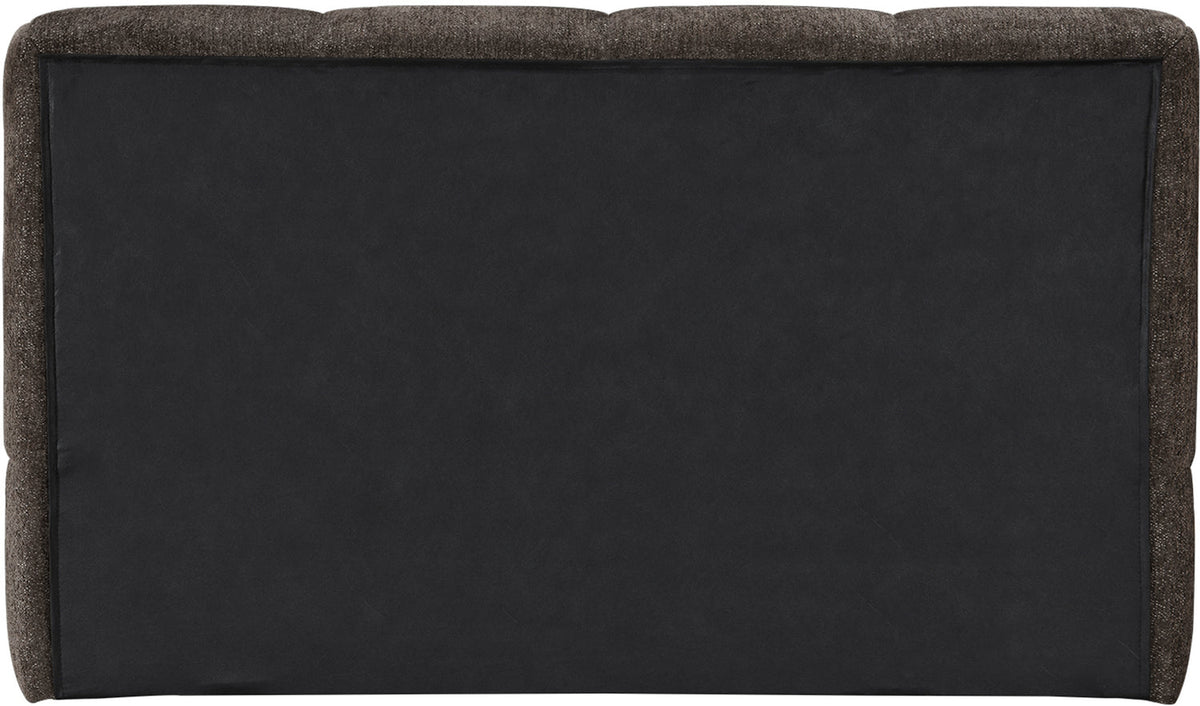 Carlin Brown Chenille Fabric Upholstered Bed