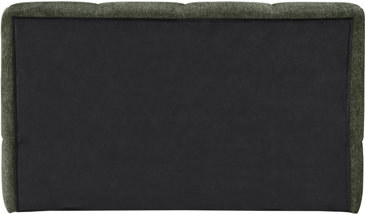 Carlin Olive Chenille Fabric Upholstered Bed