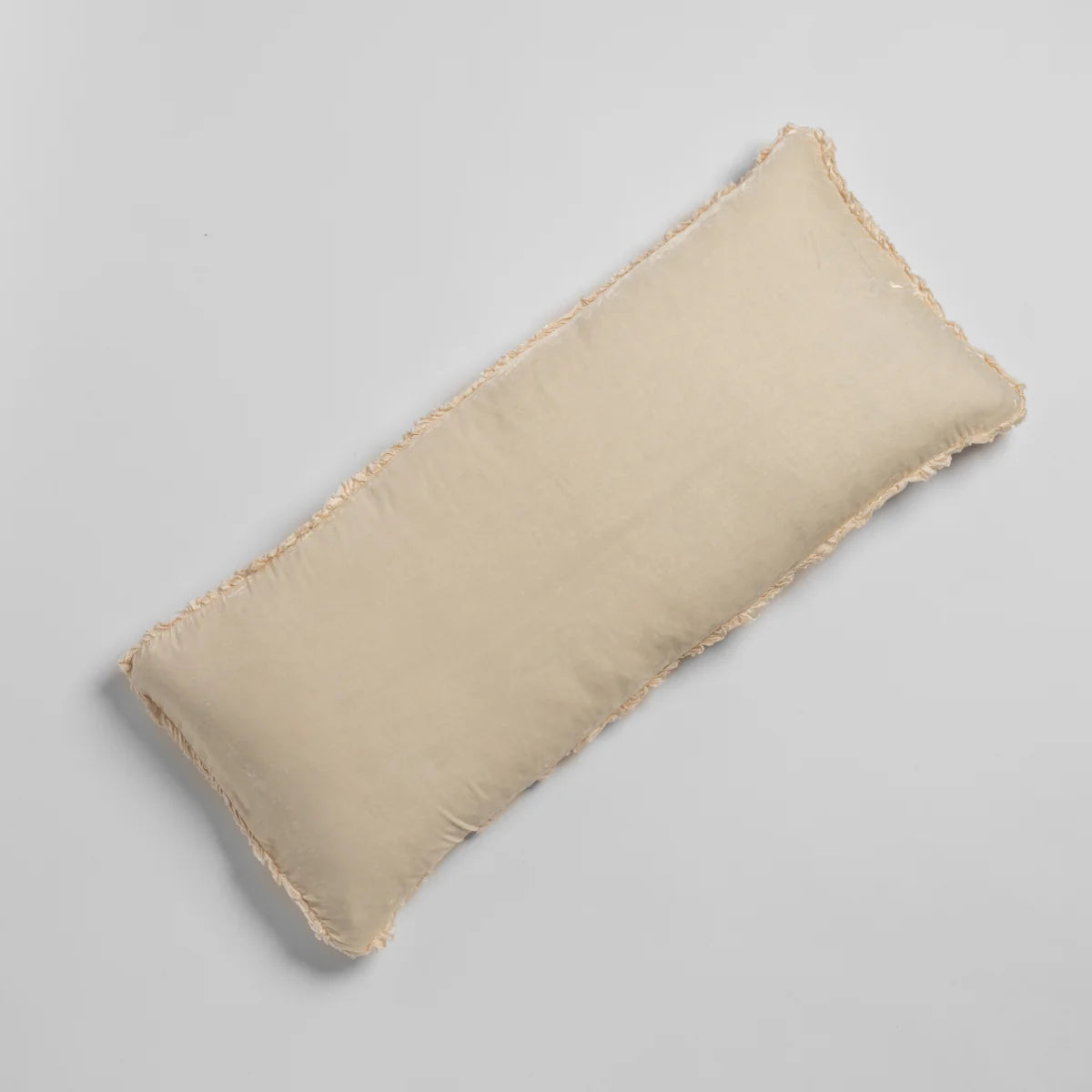 Bella Notte Carmen Lumbar Throw Pillow in silk velvet, layered with coordinating bedding (view 40)