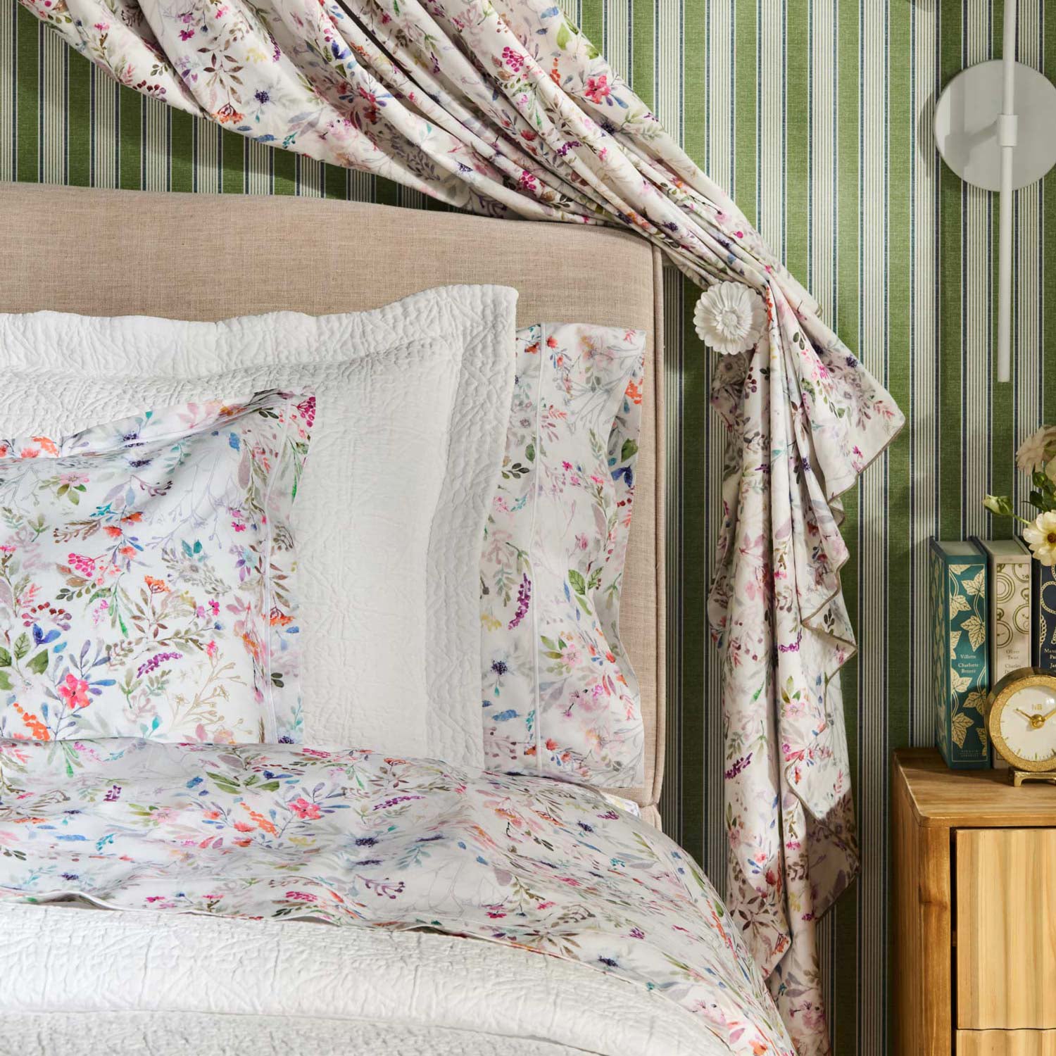 Peacock Alley Chloe Floral Percale Duvet Set