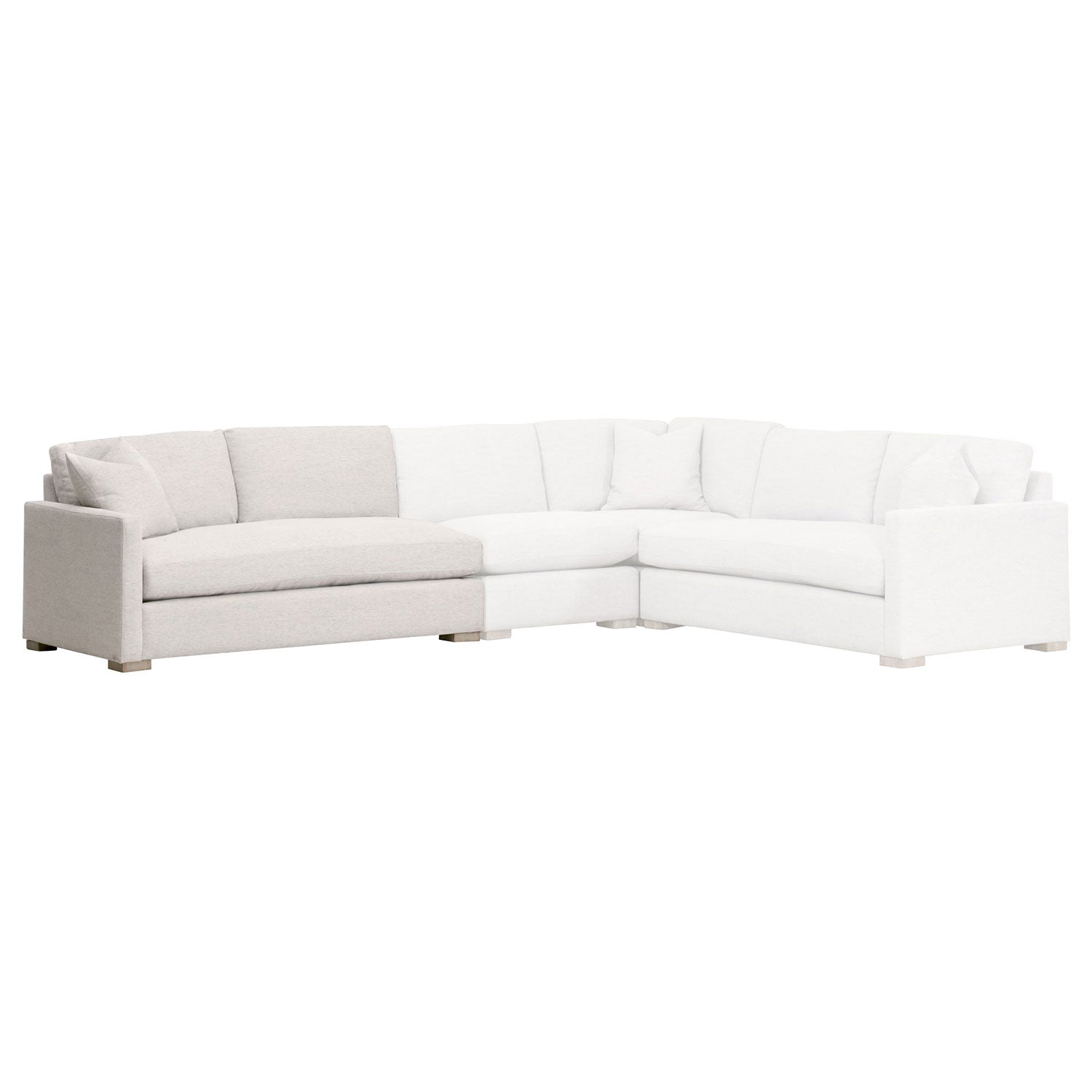 Clara Modular 2-Seat Left Slim Arm Sofa
