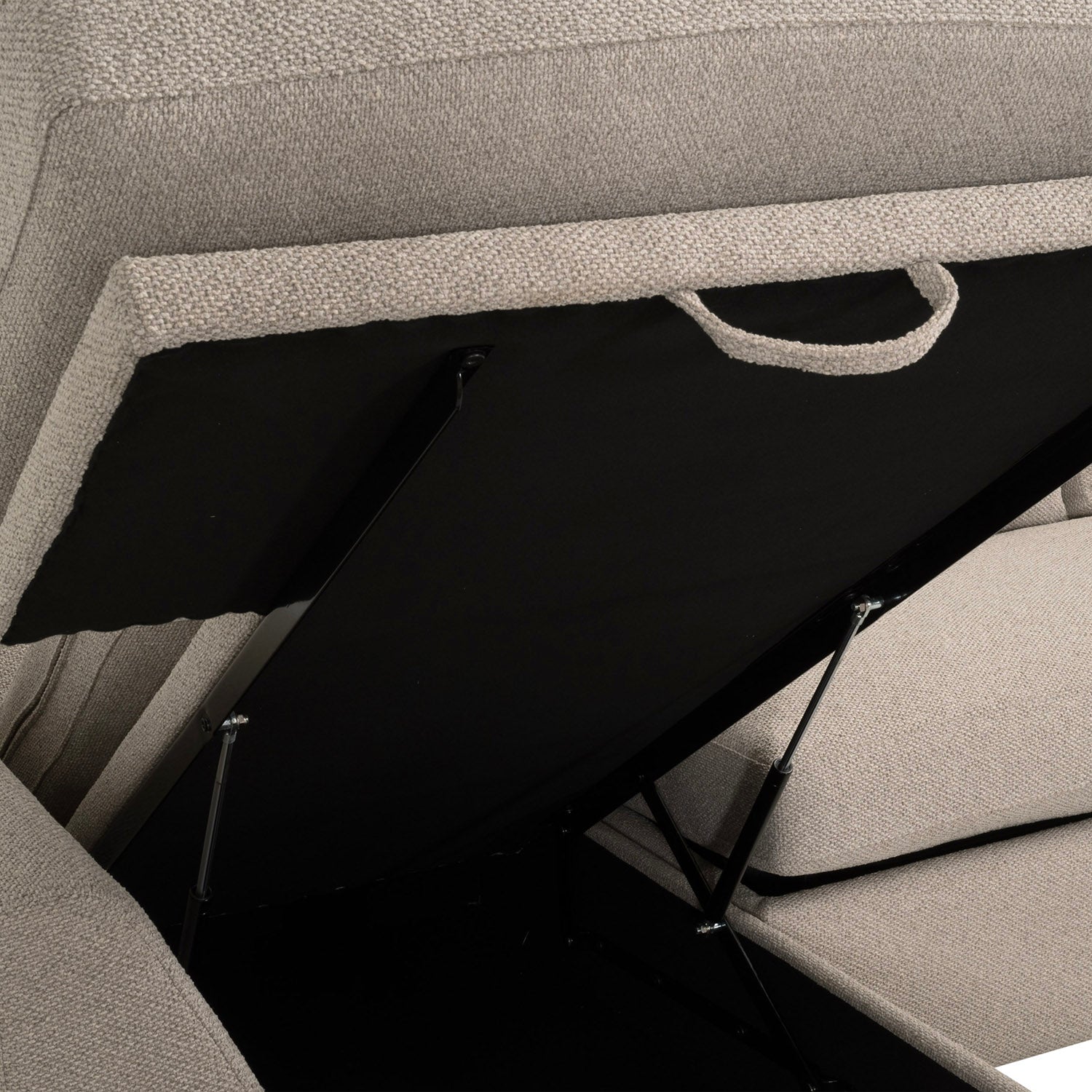 Clara 112in Slim Arm Sleeper Sectional Sofa