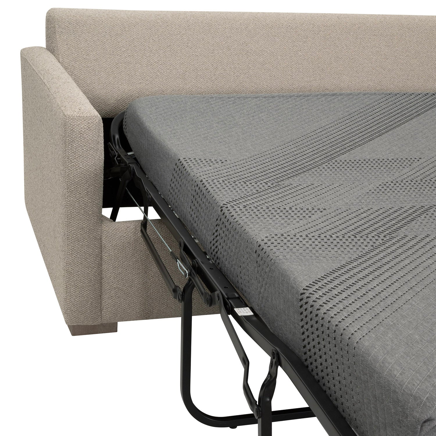 Clara 112in Slim Arm Sleeper Sectional Sofa