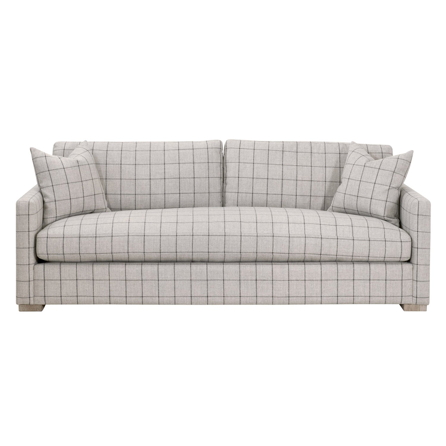 Clara Windowpane Slim Arm Sofa